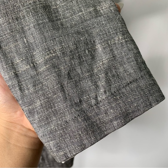 Theory Women’s Gray 100% Linen Three Button Blazer Jacket Size 2 - Picture 13 of 16